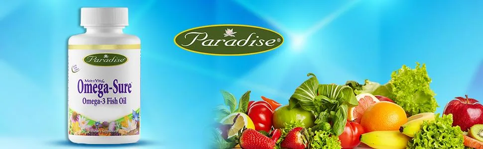 Paradise Herbs Omega Sure Omega-3 Concentrate  1000 mg 60 Pesco Vegetarian Softgels - product information 1