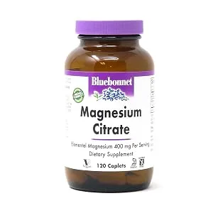 Bluebonnet Nutrition Magnesium Citrate 400 mg 120 Caplets - Magnesium Citrate