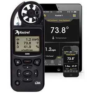 Kestrel 5000 Environmental Meter with Link - Black - 0850BLK LiNK capabilities