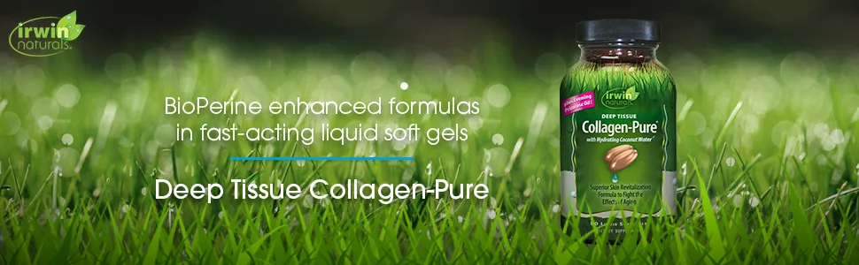 Irwin Naturals Collagen-Pure Deep Tissue 80 Liquid Soft-Gels - deep tissue collagen pure