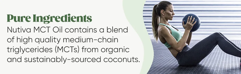 Nutiva Organic MCT Oil From Coconut Unflavored 16 fl oz (473 ml) - Nutiva Pure MCT