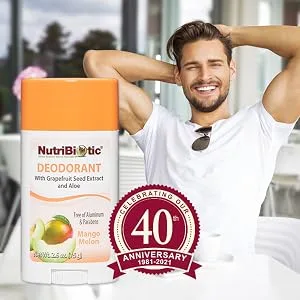 NutriBiotic Deodorant Mango Melon 2.6 oz (75 g) - Mango Melon Deodorant - Image