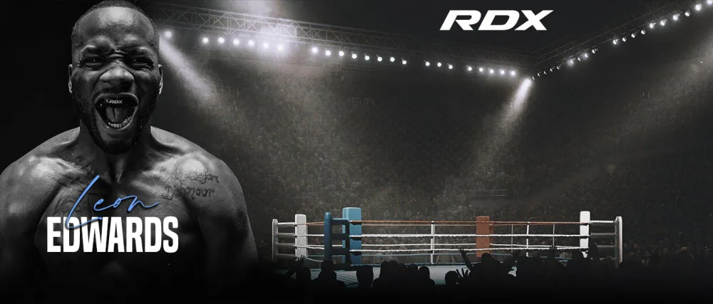 RDX Boxing Pads Curved Focus Mitts, Maya Hide Leather Kara Hook and jab Training Pads, Adjustable Strap Ventilated, MMA Muay Thai Kickboxing Coaching Martial Arts Punching Hand Target Strike Shield - Leon Edwards