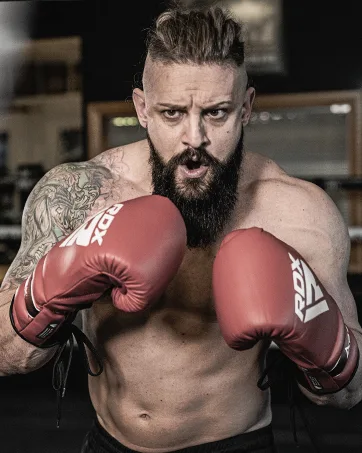 RDX Boxing Pads Curved Focus Mitts, Maya Hide Leather Kara Hook and jab Training Pads, Adjustable Strap Ventilated, MMA Muay Thai Kickboxing Coaching Martial Arts Punching Hand Target Strike Shield - Lex Griffin