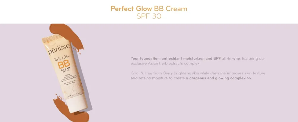 purlisse Perfect Glow BB Cream SPF 30 (Medium Golden) - Perfect Glow