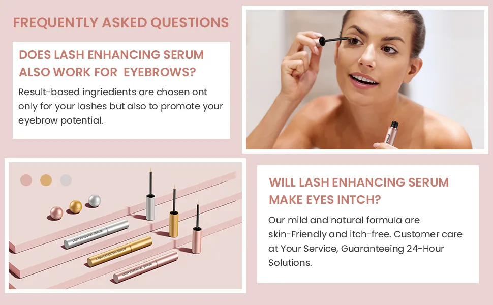 Feyano Natural Comestic Eyelash Growth Serum for Longer Vegan 5 mL. - eyelash serum