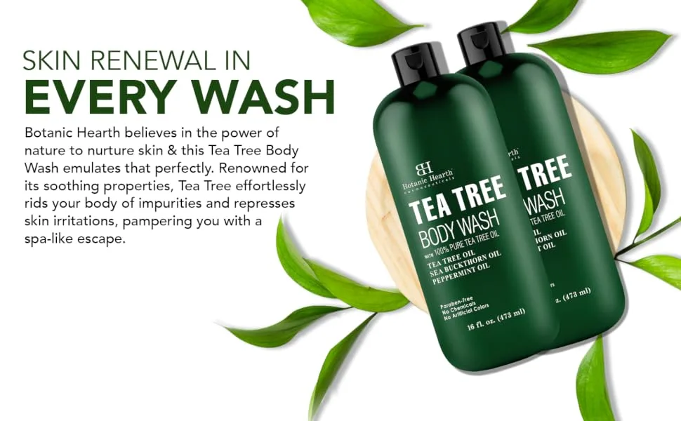 Botanic Hearth Botanic Hearth Tea Tree Body Wash -16 fl. oz. - Pack of 2 - product information 6