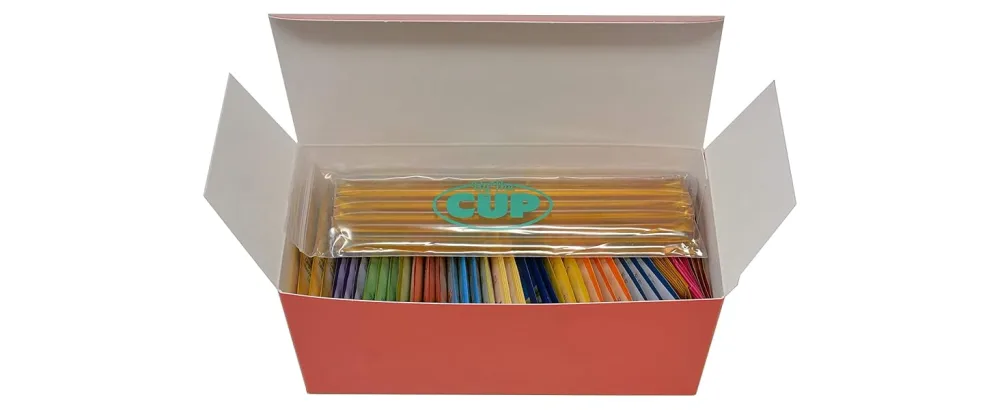 TAZO Tea Bags Sampler, 48 Count Variety Gift Box, 6 Different Flavors, 8 of each with By The Cup Honey Sticks - twinings