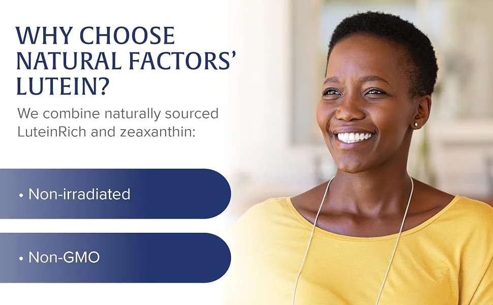 Natural Factors Lutein 20 mg 60 Softgels - Why choose Natural Factors