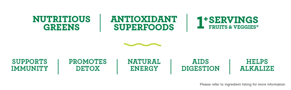 Amazing Grass Green Superfood Energy Lemon Lime 7.4 oz (210 g) - Key Call Outs