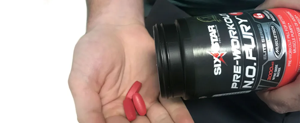 Six Star Six Star Pro Nutrition Pre-Workout N.O. Fury 60 Caplets - Convenient pill form