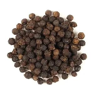 Frontier Natural Products Organic Whole Black Peppercorns Tellicherry 16 oz (453 g) - Peppercorn