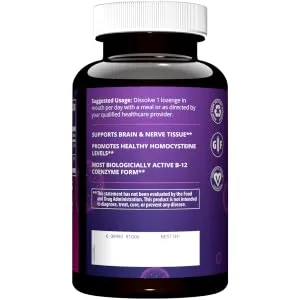 MRM B-12 Methylcobalamin 2000 mcg 60 Vegan Lozenges - product information 5