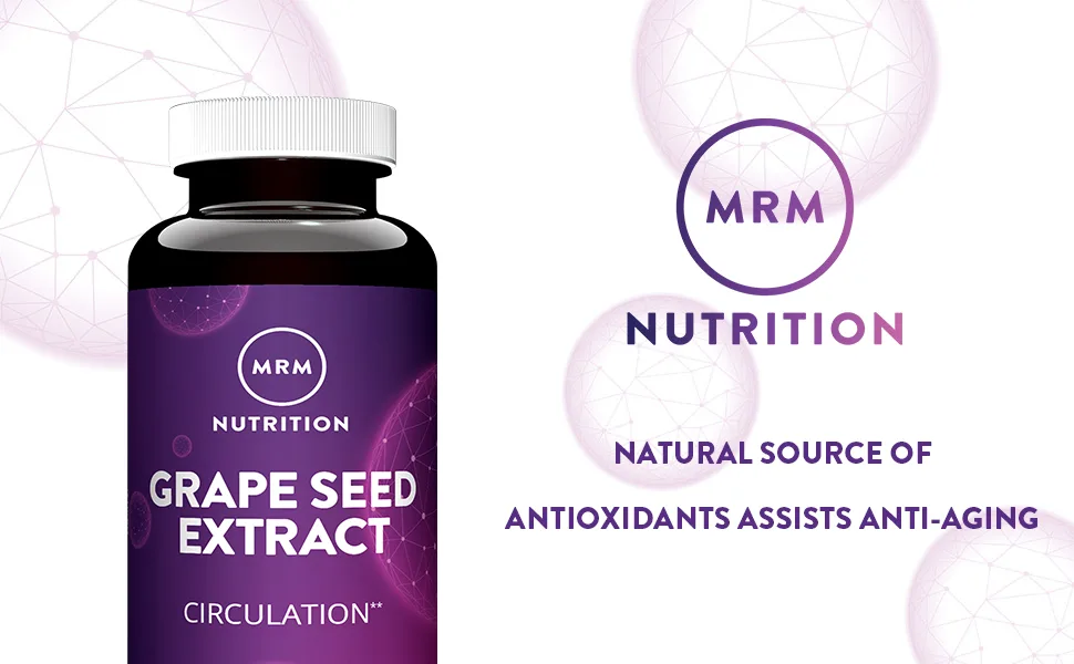 MRM Grape Seed Extract 120 mg 100 Vegan Capsules - MRM Nutrition