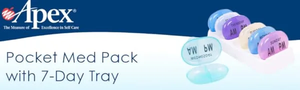 Apex Pocket Med Pack with 7-Day Tray - Apex Pocket Med Pack with 7-Day Tray