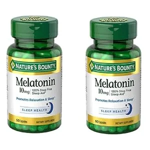 Nature's Bounty Melatonin 10 mg 60 Capsules - Pack of 2 - product information 2