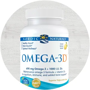 Nordic Naturals Omega-3D Lemon 1000 mg 60 Soft Gels - product information 2