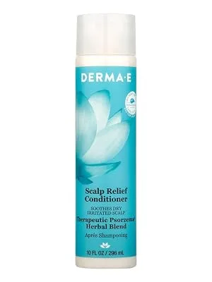Derma E Scalp Relief Conditioner Soothes Dry Irritated Scap Therapeutic Psorzema Herbal Bland 8 fl oz (236 ml) - Conditioner
