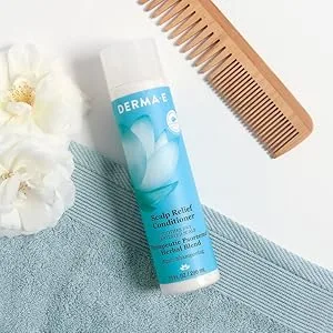 Derma E Scalp Relief Conditioner Soothes Dry Irritated Scap Therapeutic Psorzema Herbal Bland 8 fl oz (236 ml) - Conditioner