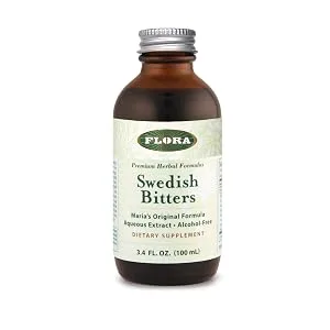 Flora Swedish Bitters 8.5 fl oz (250 ml) - Alcohol free, swedish bitters, digestion, fats, digestive issues, herbs, herbal remedy,natural tonic