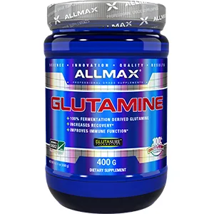 ALLMAX Nutrition 100% Pure Micronized Glutamine 14.1 oz (400 g) - allmax nutrition glutamine powder supplement