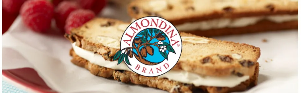 Almondina Chocolate Cherry Almond Cherry Chocolate Biscuits 4 oz (113.4 g) - logo header