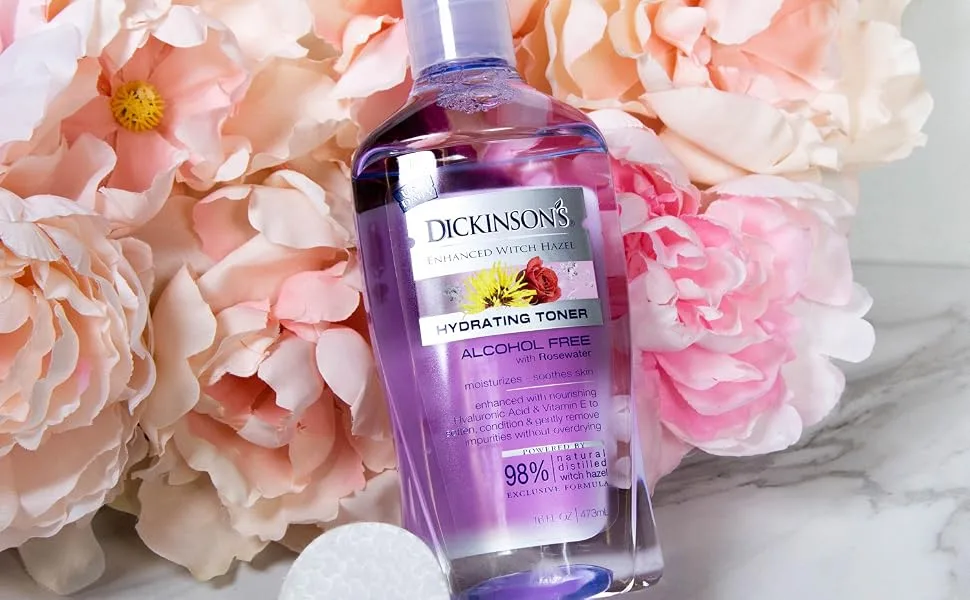 Dickinson Brands Enhanced Witch Hazel Hydrating Toner Alcohol Free 16 fl oz (473 ml) - product information 1