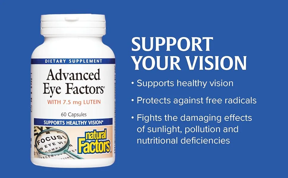 Natural Factors Advanced Eye Factors 60 Capsules - Support your vision