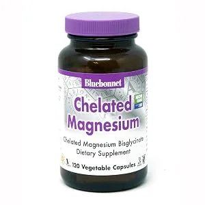 Bluebonnet Nutrition Chelated Multiminerals Iron Free 120 Caplets - Chelated Magnesium