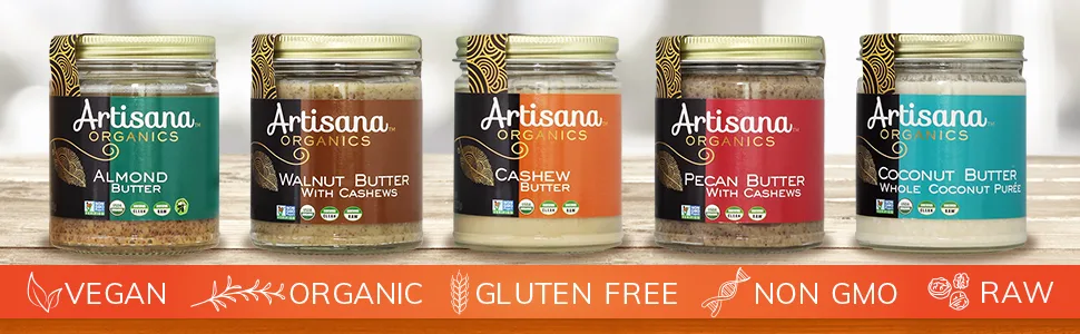 Artisana Organics Hazelnut Cacao Spread 8 oz (227 g) - almond butter