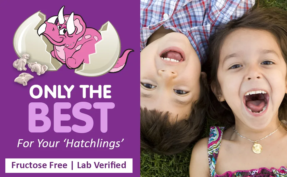 KAL Dinosaurs Relax-a-Saurus L-Theanine Blend Grape 30 Chewables - KAL Relax-a-Saurus Stress Support for Kids L-Theanine Relaxation Blend for Children 30 Servings