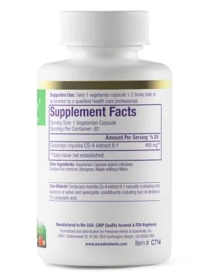Paradise Herbs Coleus Forskolii 60 Vegetarian Capsules - Andrographis
