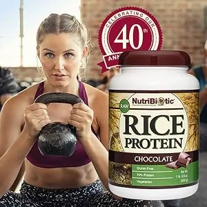 NutriBiotic Raw Rice Protein Chocolate 1.43 lbs (650 g) - Rice Protein - Chocolate - 160 - image