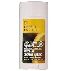 Desert Essence Deodorant Lemon Tea Tree 2.5 oz (70 ml) - Lemon Tea Tree Deodorant Stick