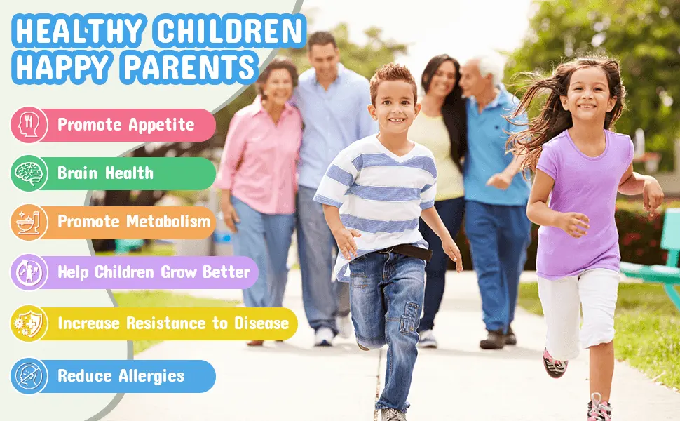 ZEBORA Kids Probiotic & Prebiotics Powder Age 3+ Support Children's Digestive & Immune System with Natural Source, Promotes Constipation Relief, Non-GMO, Gluten-Free, 30 Packets with 5 Billion CFUs - kids probiotic