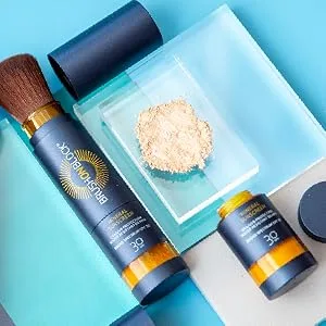 Brush On Block Mineral Sunscreen Powder Refill, Natural Broad-Spectrum SPF 30, Safe for Sensitive Skin, UVA UVB Face Protection, Reef Friendly (Translucent - Refill) - Loose Powder