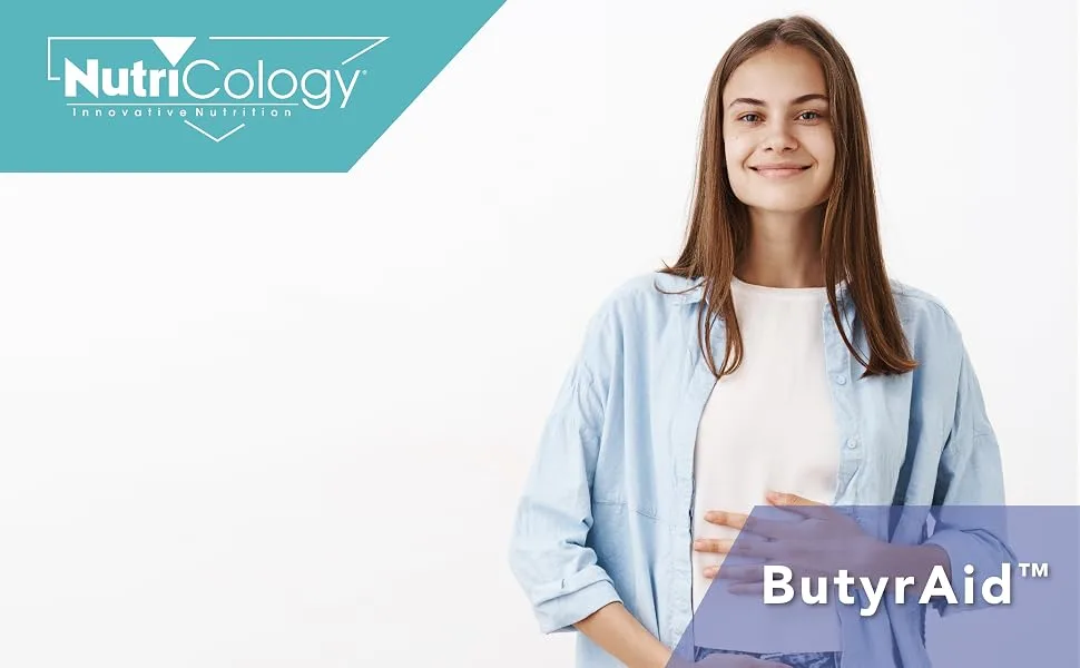 Nutricology ButyrAid 100 Delayed-Release Vegetarian Capsules - Nutricology 50220