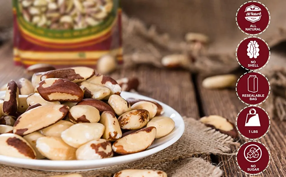 We Got Nuts Brazil Nuts - 1 Lb. (453 grams) - Brazil Nuts