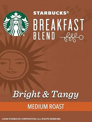 Starbucks Medium Roast Ground Breakfast Blend - 1 bag (20 oz) - Breakfast Blend
