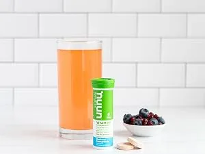 Nuun Immune Support Hydration Supplement - Blueberry Tangerine + Orange Citrus - 4 Tubes (40 Servings) - Nuun Blueberry Pomegranate