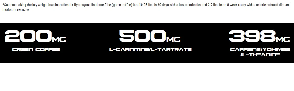 Hydroxycut Hardcore Elite Powder -  Fruit Fusion - 30 Servings - product information 5