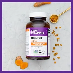 New Chapter Turmeric Curcumin Supplement - 60 Capsules - turmeric; tumeric; turmeric capsules; turmeric pills; turmeric supplement; turmeric supplements