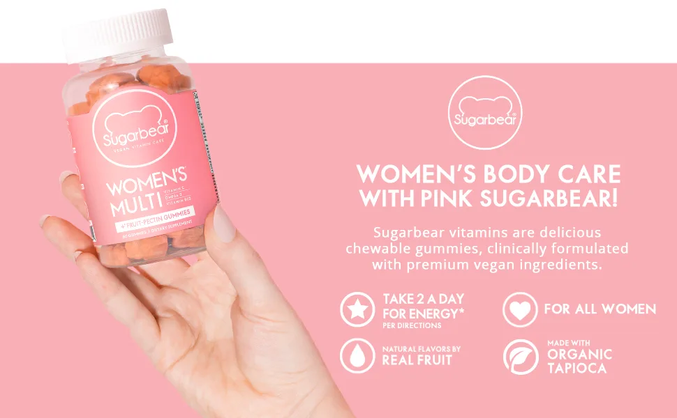 SugarBear Women's MultiVitamins - 60 Capsules - SUGARBEAR MULTI