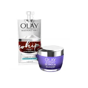 Olay Regenerist Retinol Moisturizer 24 Night Face Cream + Whip Face Moisturizer Travel - 1.7 oz - product information 1