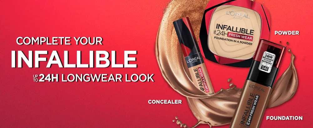 L'Oreal Infallible Full Coverage Concealer - Amber - 0.33 fl. oz - complete your infallible full wear look