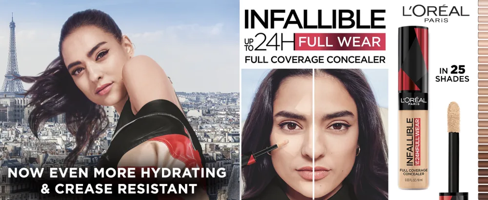 L'Oreal Infallible Full Coverage Concealer - Amber - 0.33 fl. oz - infallible full wear concealer