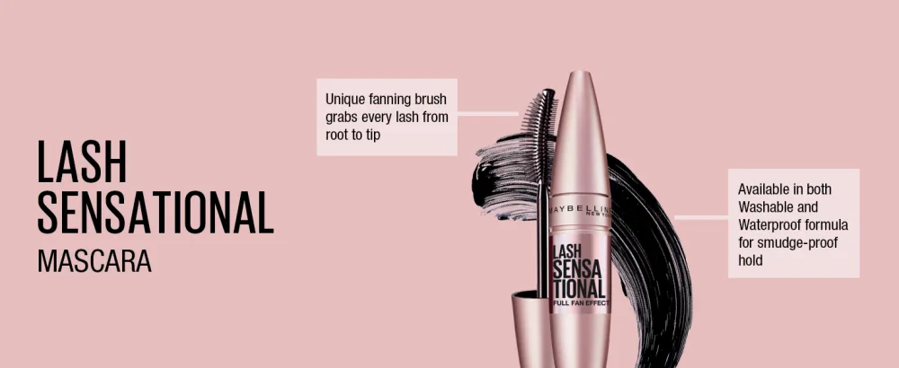 Maybelline Lash Sensational Washable Mascara - Blackest Black - 0.32 fl. oz - lash sensational mascara