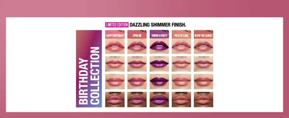 Maybelline Super Stay Ink Crayon Lipstick Matte Longwear - Laugh Louder - .48 Once - Birthday Collection