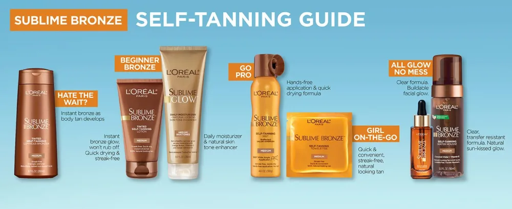 L'Oreal Skincare Sublime Bronze Hydrating Self-Tanning Water Mousse Quick-Drying - Medium - 5 fl. Oz - image of l