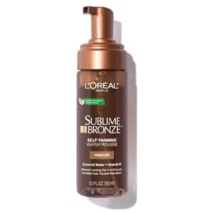 L'Oreal Skincare Sublime Bronze Hydrating Self-Tanning Water Mousse Quick-Drying - Medium - 5 fl. Oz - self-tanning, self-tanner, sunless tanning, sunless tanner, best sunless tanner, sublime bronze